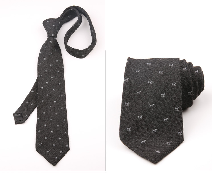 Algodão masculino misturado artesanal puro preto listrado jacquard sarja casual negócios formal casamento terno e gravata_voghion.com