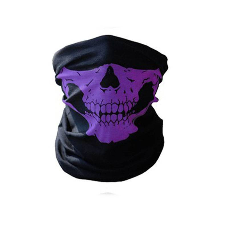 Maschera da ciclismo multifunzionale senza cuciture a 8 colori, sciarpa calda e magica, accessori per Halloween, fascia per capelli con teschio CS_voghion.com