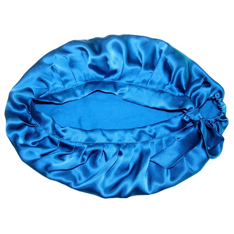 Cuffia da notte in seta di gelso, set per capelli, comoda cuffia da casa, cura dei capelli, cuffia in seta, cuffia da doccia, cuffia plissettata, cuffia da confinamento_voghion.com