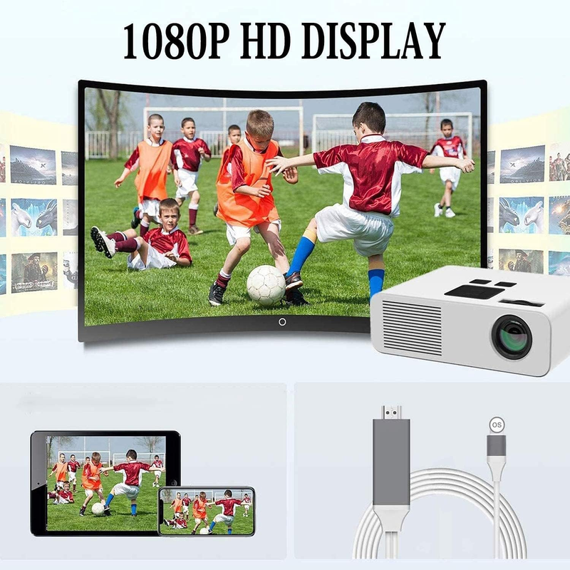 Lightning HDMI Adaptörü Cep Telefonu TV'ye Uygundur, IPhone, IPad ve_voghion.com