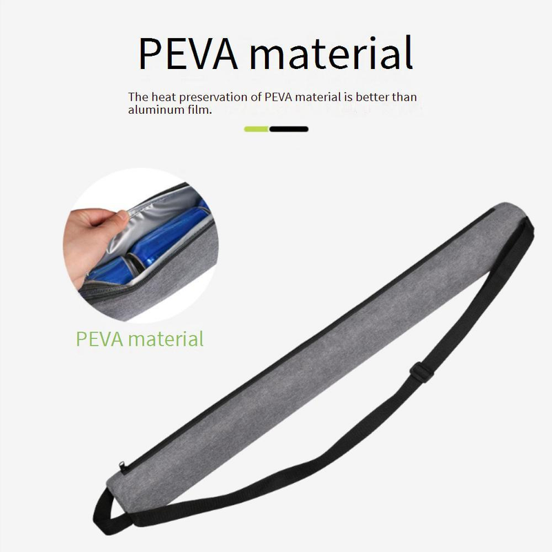 Golf Beer Cooler Bag - Insulated 7-Can Cylinder Cooler With Adjustable Strap For Outdoor Camping & Sports_voghion.com