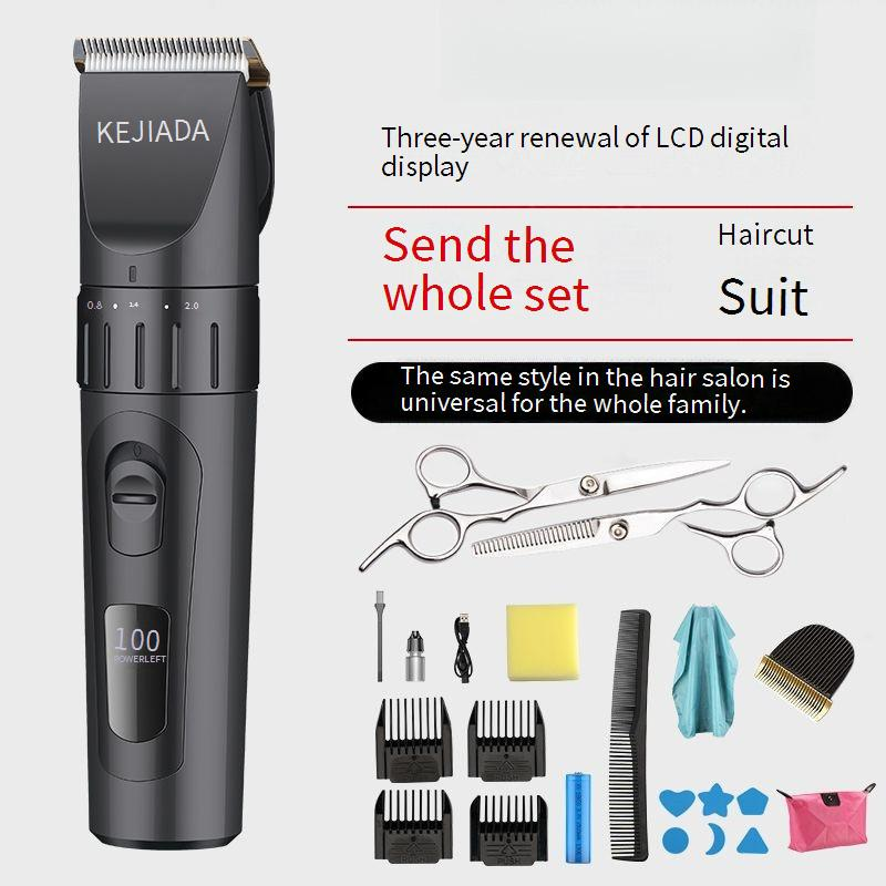 Hair Trimmer Hair Clipper Electric Hair Clipper Rechargeable Hair Clipper Adult Baby Children Electric Razor Home_voghion.com