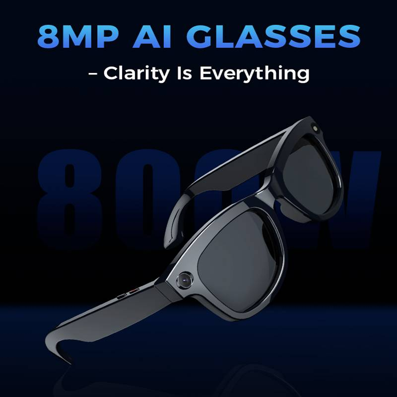1 New AI Smart Glasses With Real-time Translation: 1080P+163Lang AI Trans+4K Recording+wireless Calling | Suitable For Outdoor And Sports Cameras_voghion.com