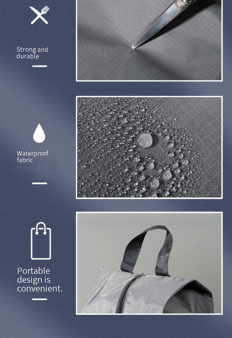 Durable Polyester Travel Shoe Bag With Dustproof Design - Extra Large (42x24x18cm) & Multi-Size Options - Modern Minimalist Organizer_voghion.com