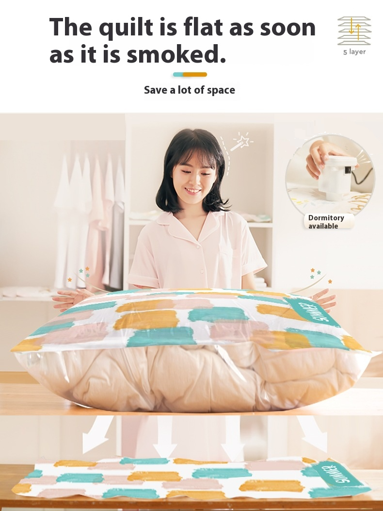 Vacuum Storage Bags – Space-Saving Compression Bags For Clothes, Blankets & Moving, 3 Sizes (M/L/XL), Thickened PET+PE Material, Hand-Pump Included_voghion.com