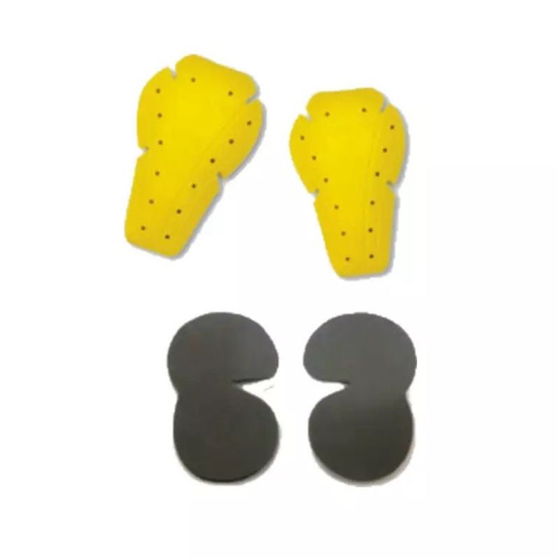 Set di abbigliamento per motociclisti - Protezioni per ginocchia e fianchi in 4 pezzi, imbottitura in schiuma traspirante, design classico compatibile con i jeans gialli_voghion.com