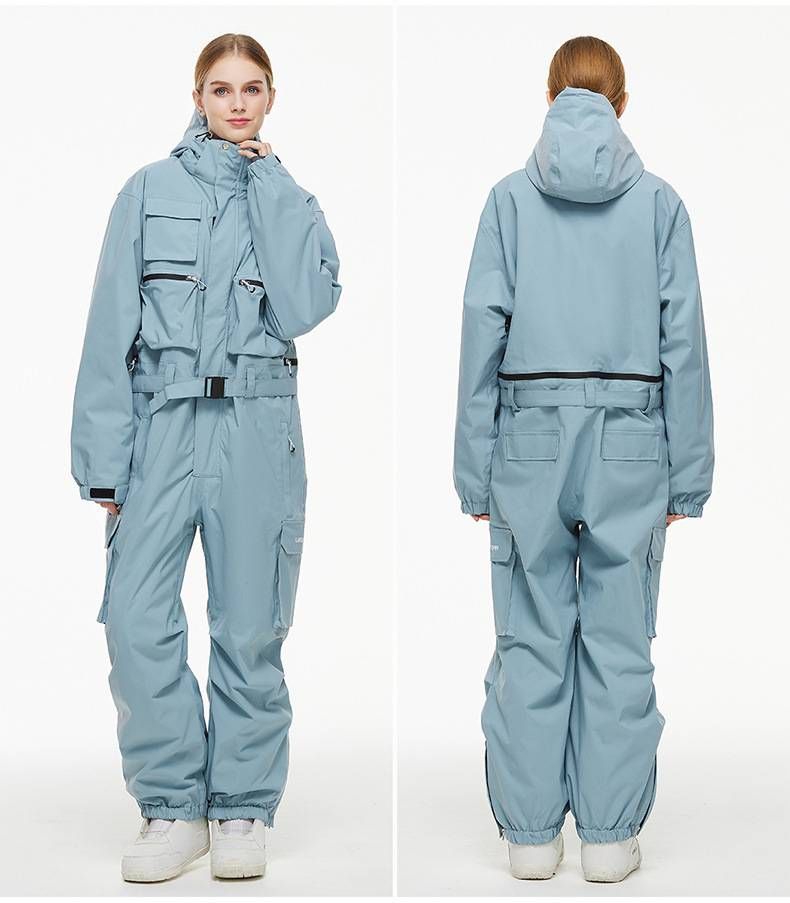 NOKO - Traje de esquí de una pieza holgado para mujer, temporada de nieve 24-25, impermeable, cálido, traje de snowboard individual_voghion.com