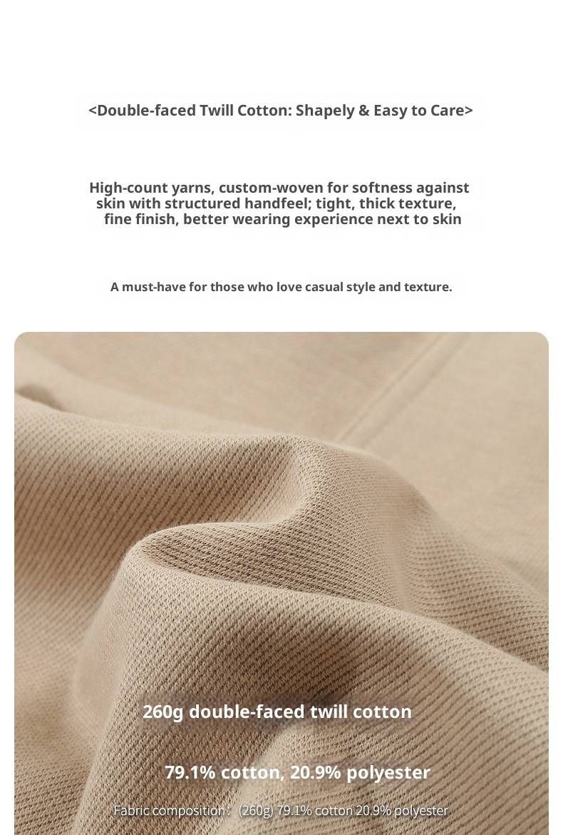 Spodnie dresowe unisex z elastycznego materiału twill z troczkami w pasie – wygodny, luźny krój dla mężczyzn i kobiet (czarny, khaki, ciemnoszary, głęboki beż)_voghion.com