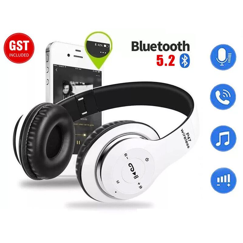 Kabellose Bluetooth-Kopfhörer mit Geräuschunterdrückung, Over-Ear-Stereo-Kopfhörer, UK_voghion.com