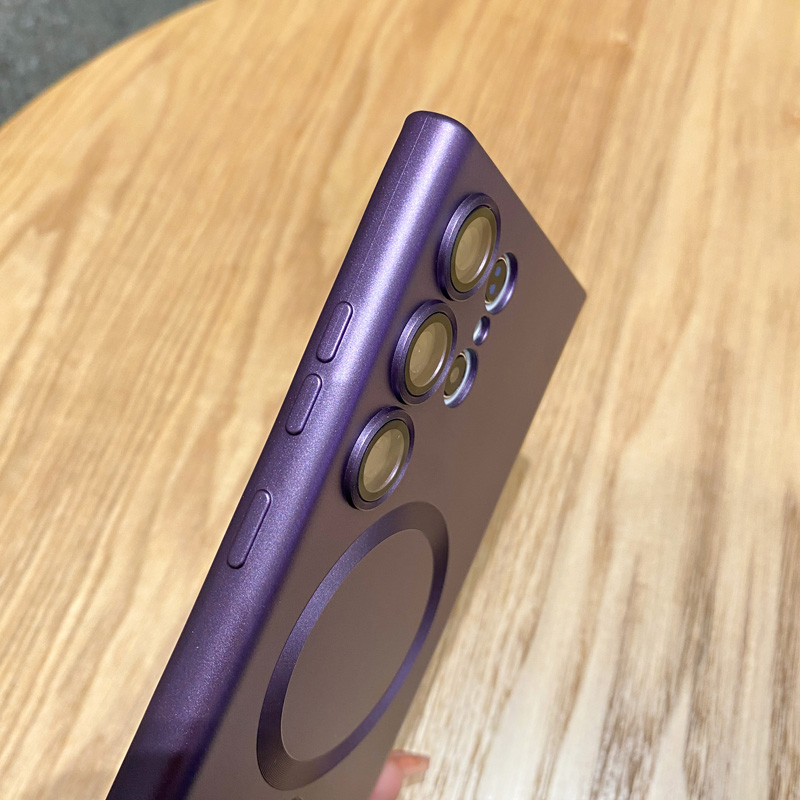 Miękka powłoka magnetyczna bezprzewodowa pokrywa do ładowania dla Samsung S23 Plus S22 S21FE S20 UWAGA 10 20 Ultra ochrona obiektywu_voghion.com