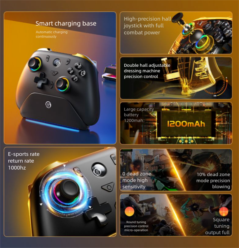 Jemdo Black Myth Wukong draadloze game voor pc, tv, switch, Bluetooth-controller_voghion.com