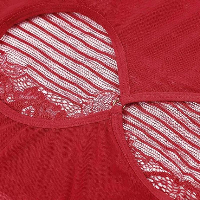 New Sexy Hollow Out Mesh Suspender Jumpsuit And Fun Lingerie_voghion.com