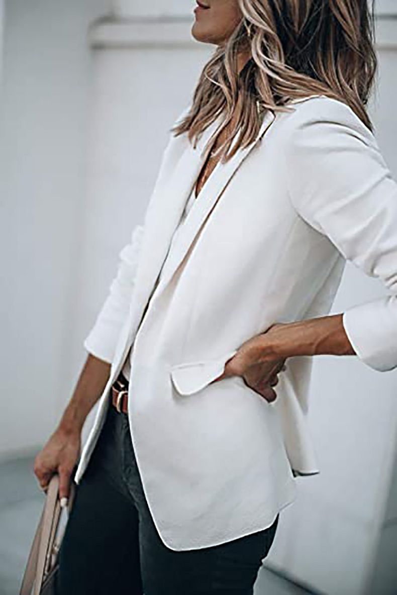 Giacca autunno nuovo temperamento da donna a maniche lunghe con colletto monopetto_voghion.com