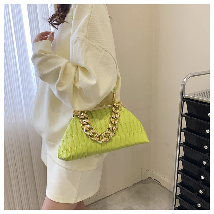 Borse Donna Texture Casual 2023 New Folds All-match Borsa a tracolla da donna Borsa a tracolla squisita di fascia alta_voghion.com