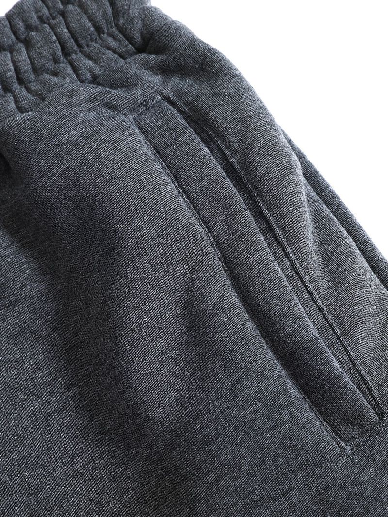 Herren-Jogginghose mit Fleecefutter – Dicke Winter-Jogginghose mit Stretch (Hellgrau, Dunkelgrau, Schwarz) – Bequeme Passform, mittelhoher Bund, S–XXL_voghion.com