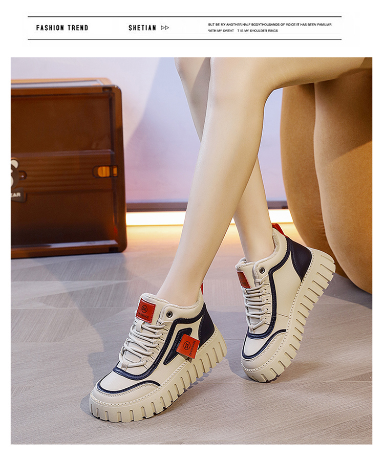 Fleece casual shoes muffin sole women's shoes_voghion.com