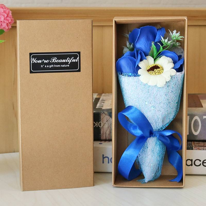 Rose Soap Bouquet Gift Box Birthday Gift Small Gift Activity Practical Carnation Simulation Flower Small Bouquet_voghion.com