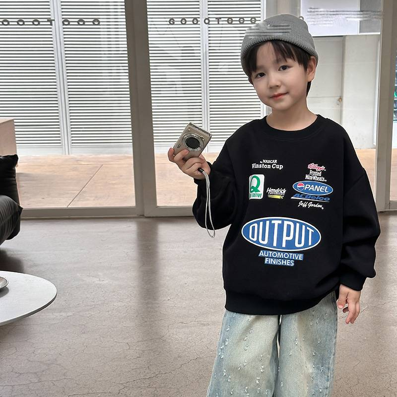 Abbigliamento per bambini piccoli e grandi, felpa con cappuccio e scollo rotondo, modello cartoon carino, primavera_voghion.com