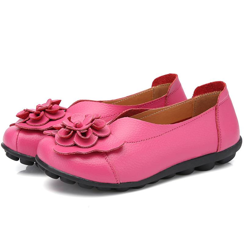 Spring/Summer Flower Comfortable Bean Women's Shoes Flat Women's Singles Shoes_voghion.com