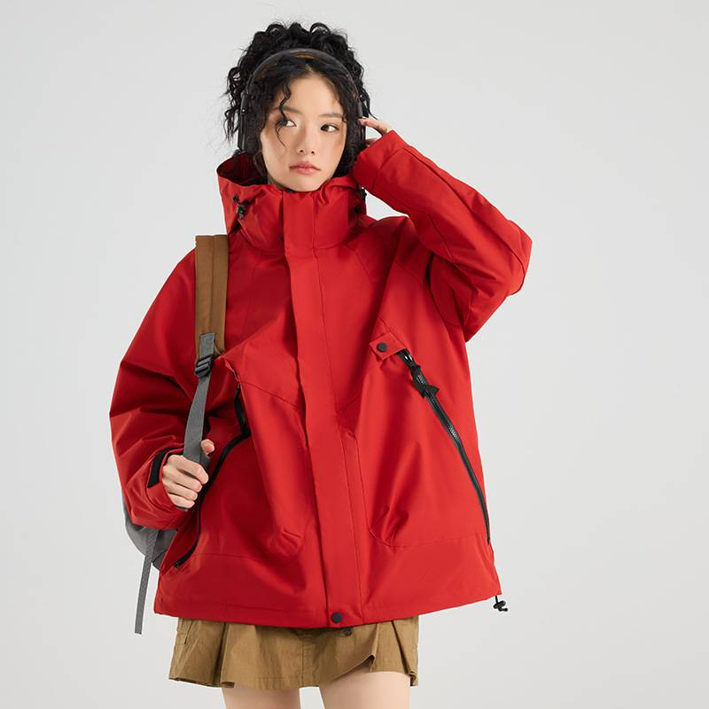 3'ü 1 arada Unisex Dağ Rüzgarlığı Ceket - Çıkarılabilir Polar Astar, 3000 mm Su Geçirmez ve Nefes Alabilir, Yürüyüş, Kayak ve Açık Hava Maceraları İçin_voghion.com