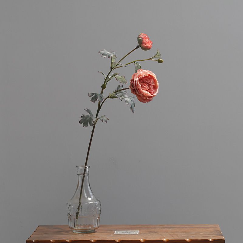 Blummen Grousshandel Imitatiounsblummen Seideblummen Botterblummen Land Lotus Retro Uelegmolerei Päonie Hochzäit Heemmodell Raumdekoratioun_voghion.com