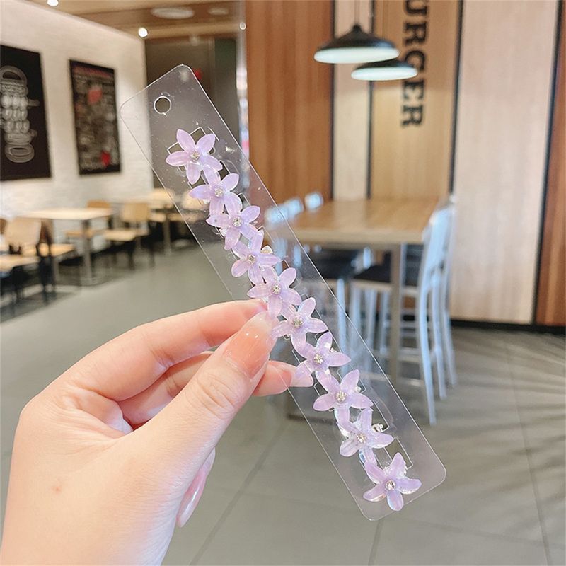 10 pezzi fermagli per capelli con fiori di cristallo, per donne, intrecciati, piccoli fermagli per capelli, graziosi fermagli laterali, accessori per capelli estivi per ragazze_voghion.com