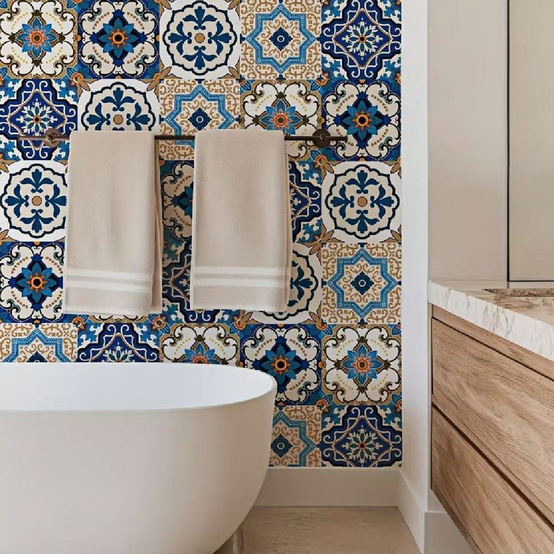 Amerikanischen Stil Plaid Tapete Küche Öl-proof Wasserdicht Aufkleber Schlafzimmer Wohnzimmer Hintergrund Wand Verdickt_voghion.com