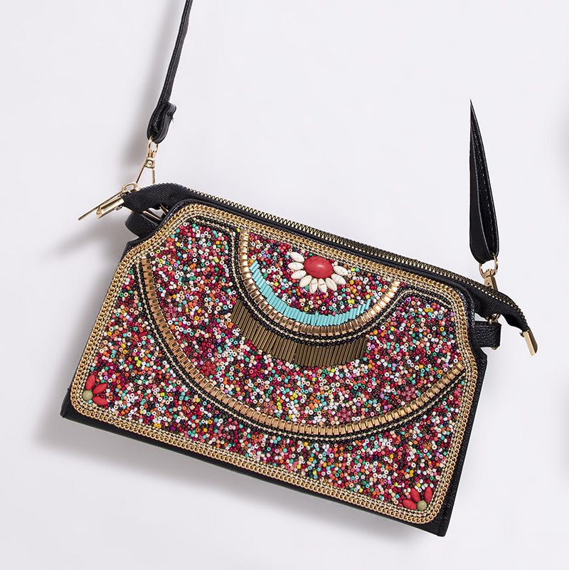 Borsa a tracolla monospalla da viaggio in stile bohémien con perline di riso, conchiglia, fiore, vendita calda, da donna, borsa a conchiglia_voghion.com