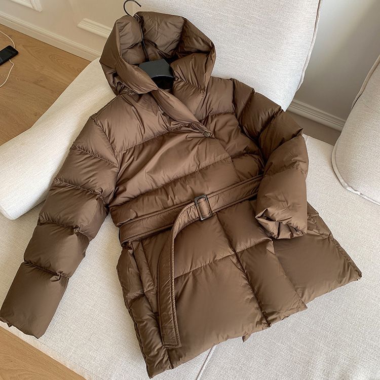 Women's Clothing Waist Slimming Down Jacket White Duck Down Thickened High End Niche Fashion Temperament_voghion.com