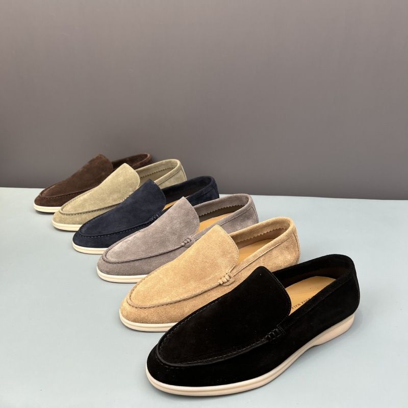 2024 New Le Fu Shoes Men's Genuine Leather LP Soft Bottom British Style One Step Stepping Nuo You Pianya_voghion.com
