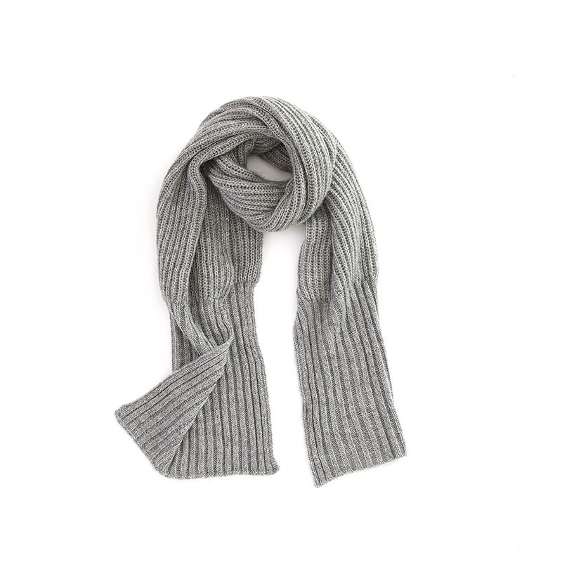 Grenzüberschreitender exklusiver Herbst- und Winterschal aus einfarbigem Mohair für Herren und Damen, einfarbig gestrickt, verdickter Schal, modisch, vielseitig_voghion.com