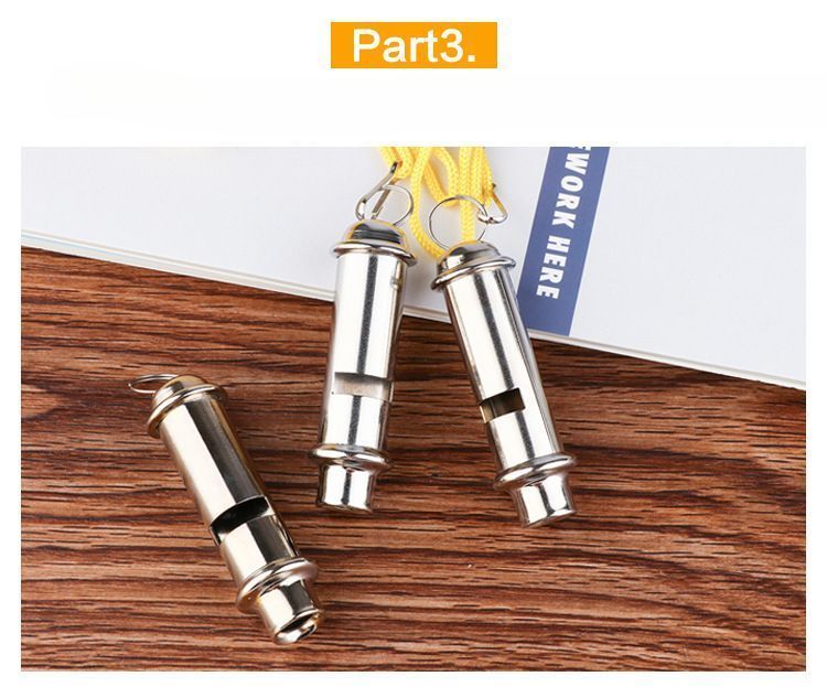 Silbato de metal de alta frecuencia para entrenamiento, salvavidas, policía, exteriores, aves, mascotas, árbitros, libre de armas nucleares, profesional, de tono alto._voghion.com