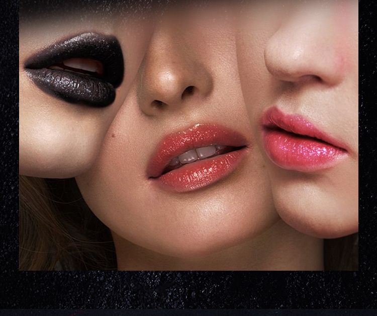 Batom Matte Antiaderente com Glitter Explosivo e Diamante, Maquiagem de Halloween com Vampiro Sombrio
_voghion.com