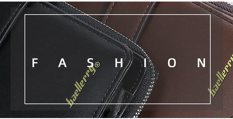 Portafoglio Baellerry da uomo, lungo, multifunzionale, borsa per cellulare, retrò, con cerniera, fibbia, all'ingrosso_voghion.com
