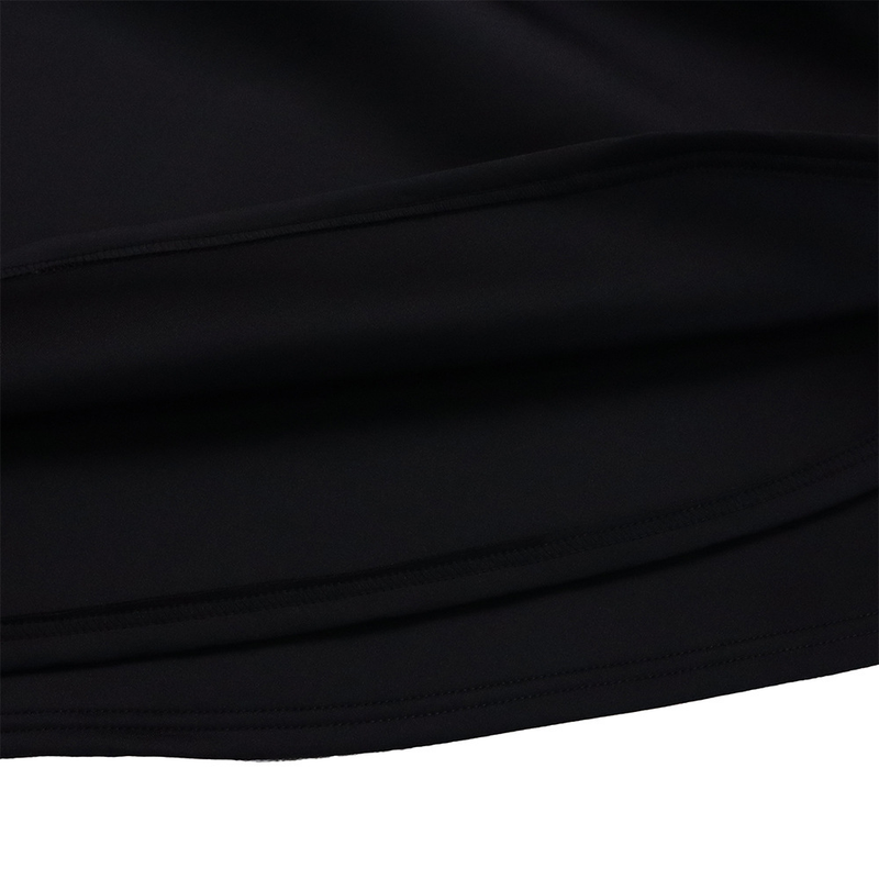 Women's solid color large swing skirt temperament evening dress skirt_voghion.com