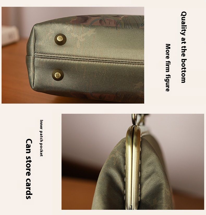 Fragrant cloud yarn ancient style banquet cheongsam hanfu printed bamboo handbag_voghion.com