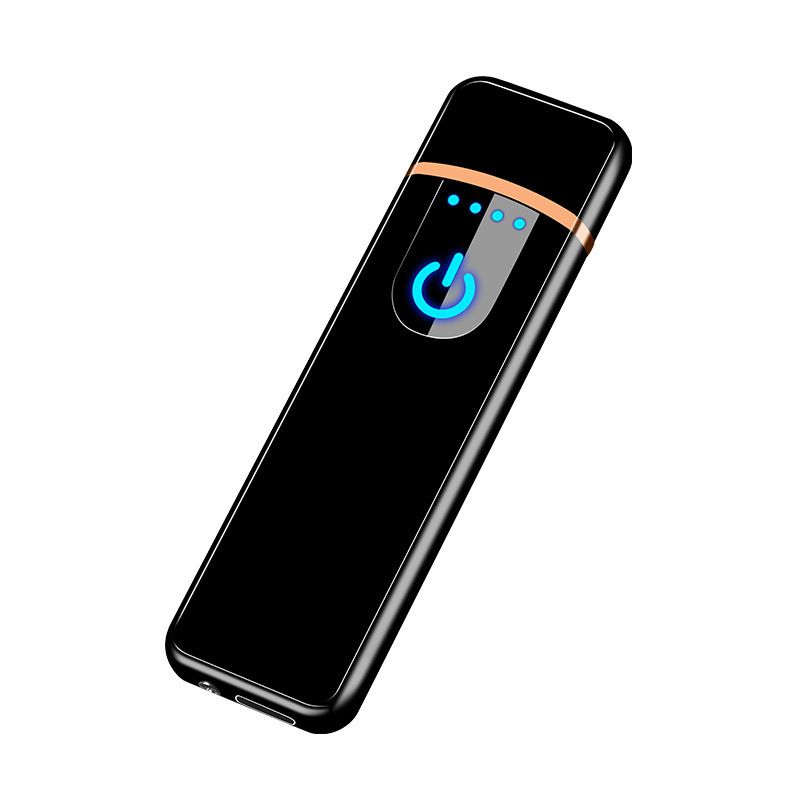 Briquet électronique à capteur tactile, mini USB, rechargeable, coupe-vent, personnalisé, créatif, publicitaire_voghion.com