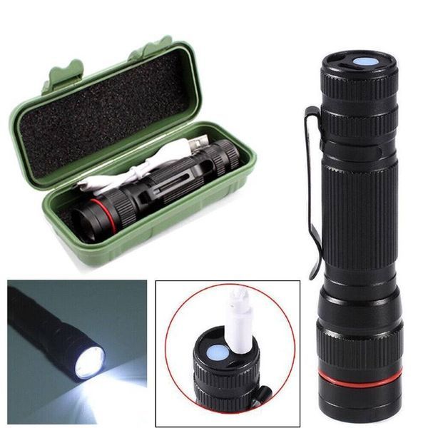 Portable Mini USB Rechargeable LED Flashlight For Outdoor_voghion.com