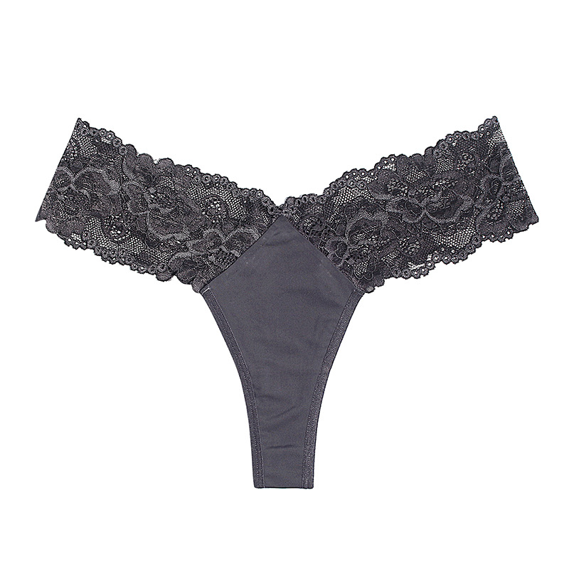 Fraen Thong sexy duerchsichteg mëttlerer Taille Fraenënnerwäsch huel Spitzenënnerwäsch_voghion.com