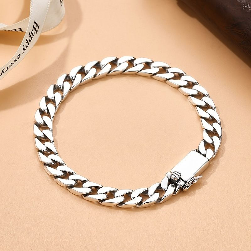 High quality, stylish and personalized Miami Cuban Chain men's metal bracelet_voghion.com