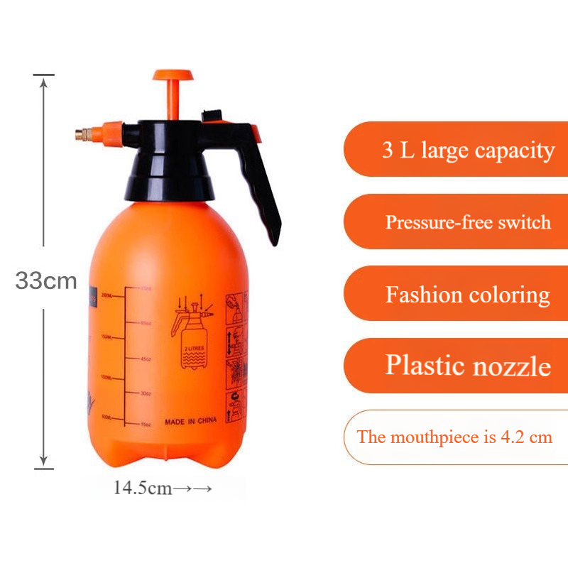 Pressure Spray Bottle For Plants - 1L Hand Pump Watering Can With Adjustable Nozzle, Fine Mist Sprayer For Garden, Flowers & Disinfection (2 Pack)_voghion.com