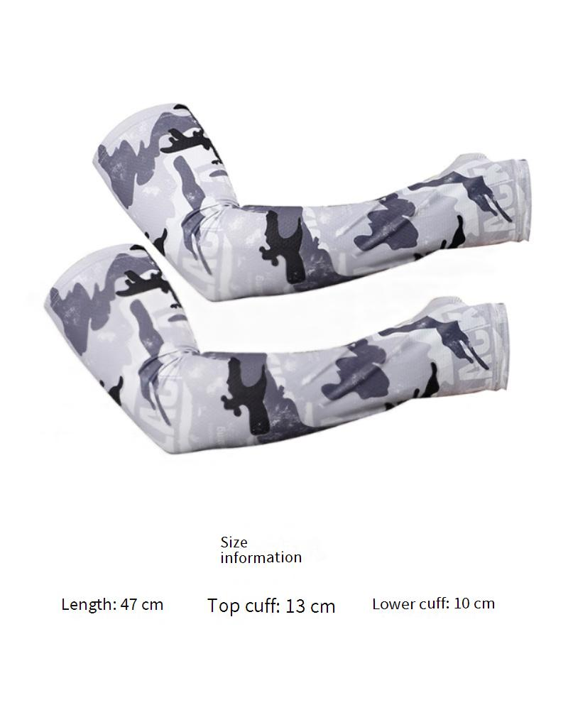 Outdoor UV Face Mask & Neck Gaiter Set - Breathable Ice Silk Arm Sleeves For Hiking Fishing & Sun Protection_voghion.com