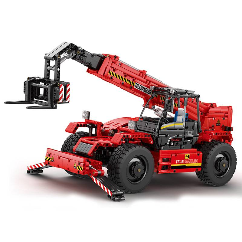 Kit de construção de engenharia técnica - Empilhadeira telescópica STEM, brinquedo educacional para adolescentes e adultos (mais de 800 peças de ABS)_voghion.com