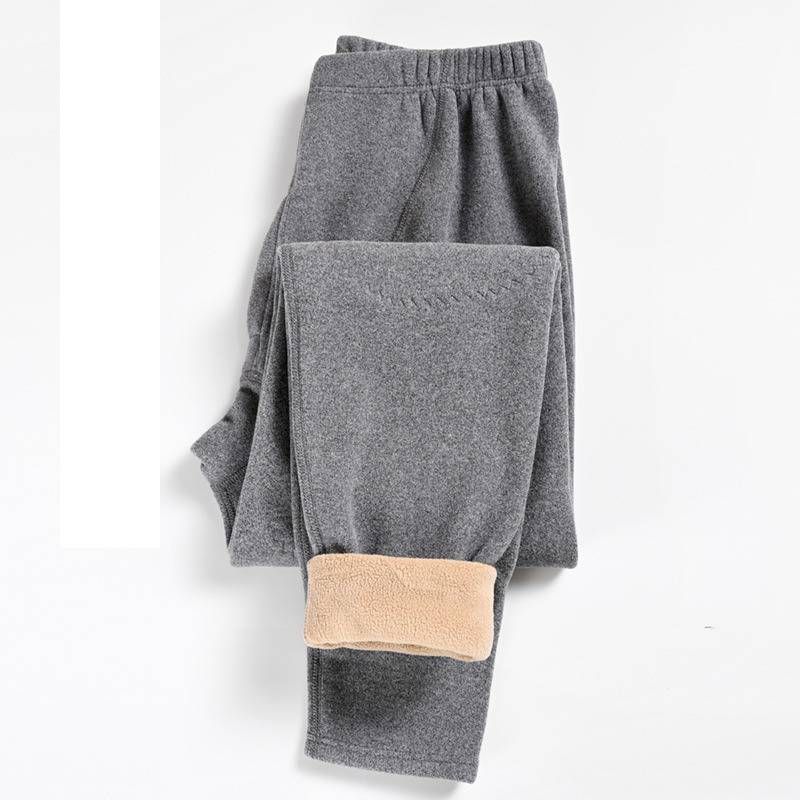 Thermische Knieschutz-Fleecehose für Damen und Herren – Ultradicke lange Winterunterhose mit antistatischem und antibakteriellem Gewebe_voghion.com