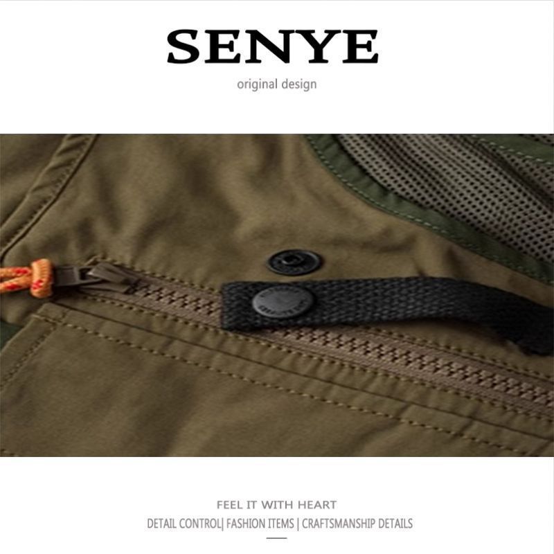 Męska odzież robocza High Street, kamizelka dla mężczyzn i kobiet, outdoorowa, wielofunkcyjna, taktyczna kamizelka wędkarska, elegancka, kontrastowa kurtka_voghion.com