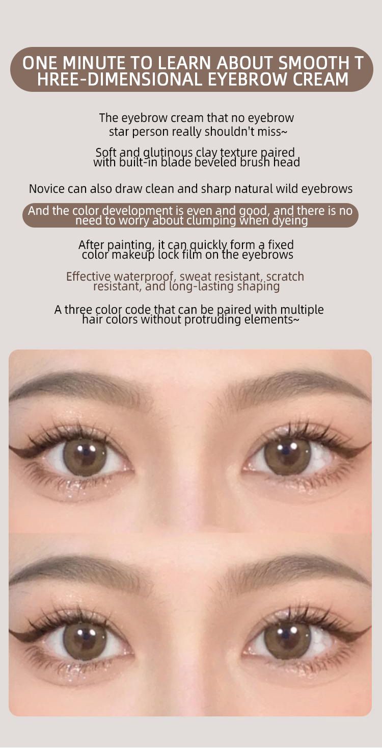 FeatherStroke Brow Gel - Smudge-Proof & Waterproof - Natural Fluffy Brows For 12H_voghion.com