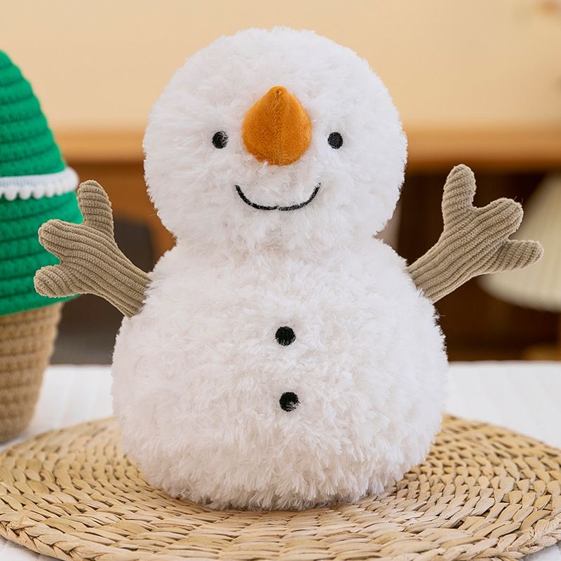 Mini Cute Sami Snowman Plys Legetøj Blød Dukke Dukke Pude Hjem Dekoration Julegave_voghion.com