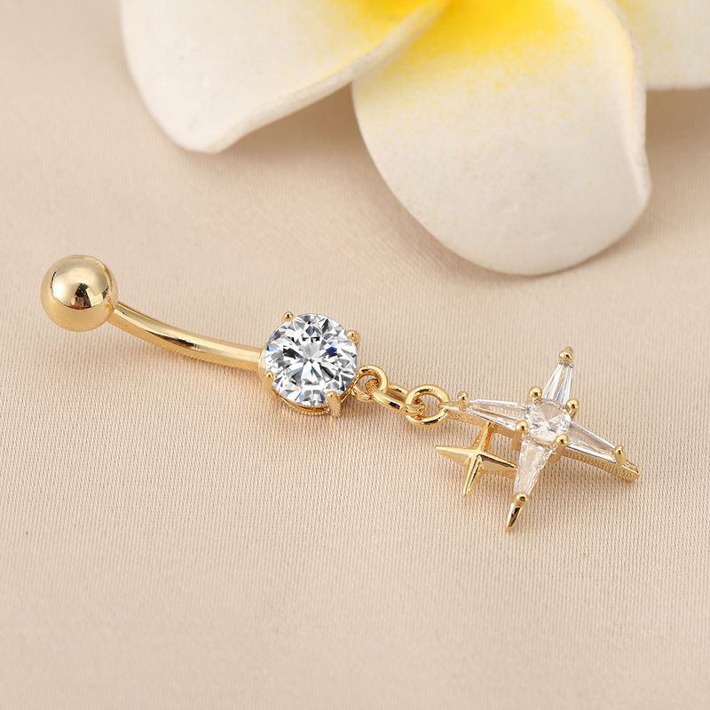 Piercing per ombelico con diamanti Flash - Gioielli per piercing scintillanti_voghion.com