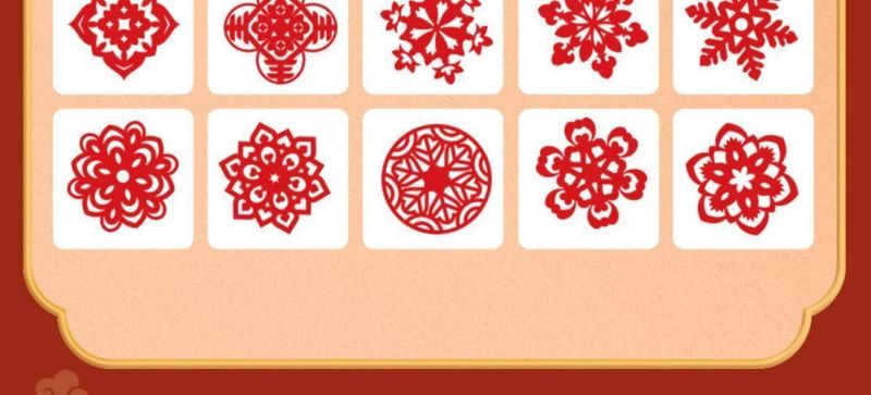 New Year Window Flower Cutting Chinese Style Children DIY Handmade Elementary School Student Toy Paper Template Pattern_voghion.com