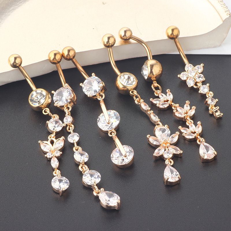Popolare abito per anello per ombelico anello per ombelico gioielli piercing per il corpo piercing per pancia set da 6 pezzi_voghion.com
